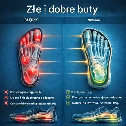 🔥 50% zniżki | buty ortopedyczne Rovefund® | Zapewniają wsparcie łuku stopy, łagodzą ból i ułatwiają chodzenie | Odpowiednie zarówno dla mężczyzn, jak i kobiet.