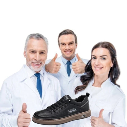 (🎉Ograniczona czasowo zniżka 50% - oferta ważna tylko dziś - nie przegap) - Męskie buty ortopedyczne wykonane z australijskiej skóry cielęcej ✅ Wygodne chodzenie i ulga w bólu