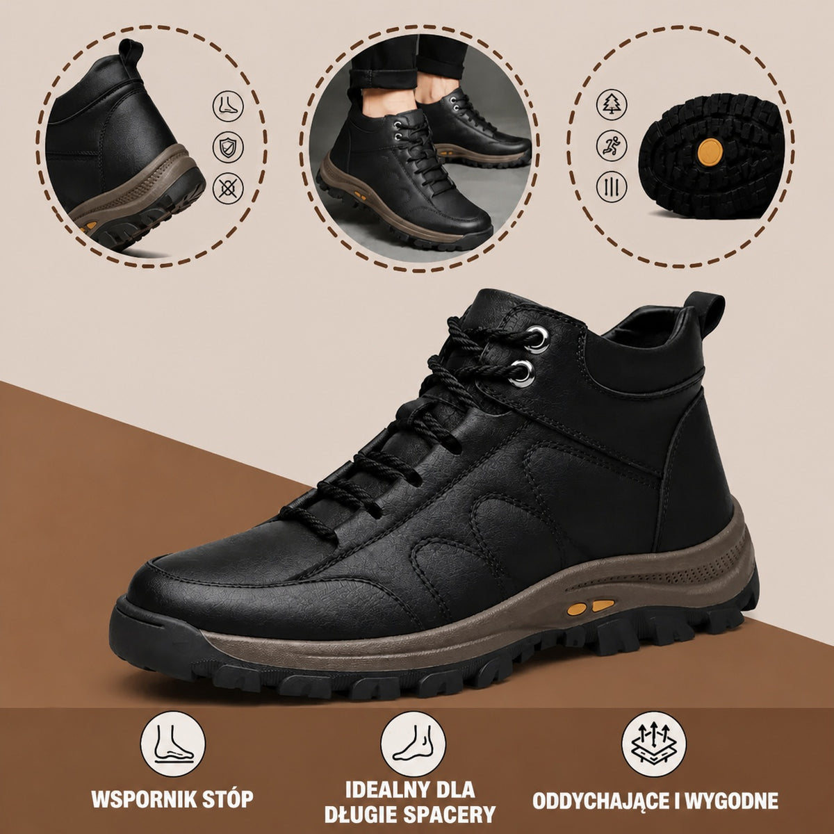 🔥50% zniżki dzisiaj — nie przegap! ⏰Ergonomicznie zaprojektowane buty ortopedyczne — ręcznie szyta skóra, konstrukcja z podparciem łuku stopy👞 z łatwością łagodzą ból stóp.