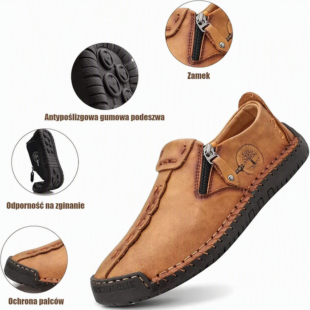 🎉Ostatni dzień! 50% zniżki! ✅ Buty ortopedyczne zaprojektowane specjalnie dla osób z problemami stóp, wykonane z australijskiej skóry cielęcej 👞 Zapewniają wsparcie łuku stopy i łagodzą ból pleców, stawów i stóp.