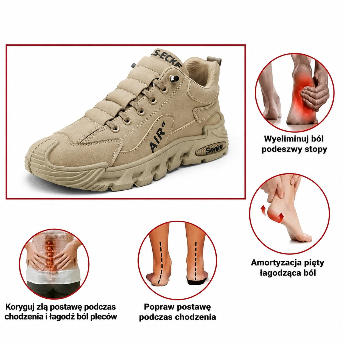 [⏰Ograniczona czasowo zniżka 60% – Nie przegap!] Ergonomicznie zaprojektowane buty ortopedyczne – Wysokiej jakości skóra + szycie ręczne 👞