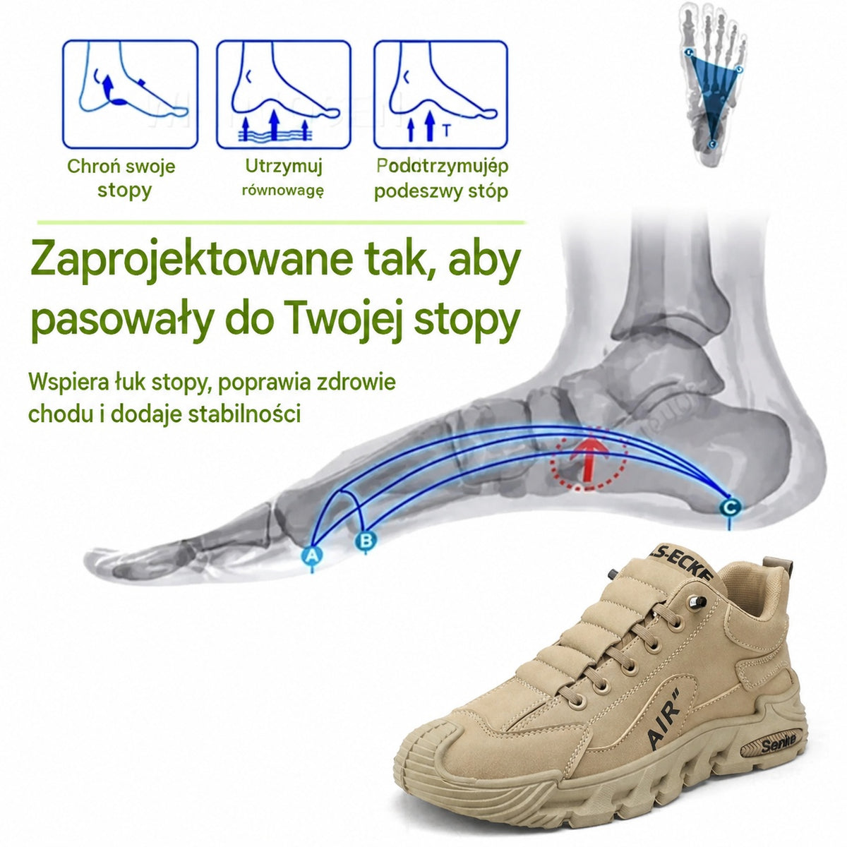 [⏰Ograniczona czasowo zniżka 60% – Nie przegap!] Ergonomicznie zaprojektowane buty ortopedyczne – Wysokiej jakości skóra + szycie ręczne 👞