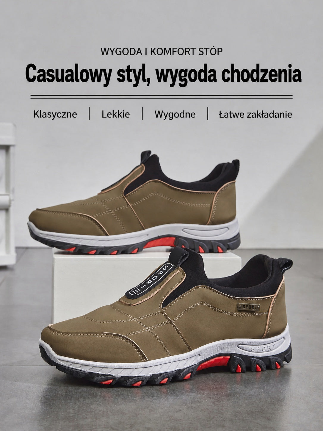 🎉Ostatni dzień! 50% zniżki! ✅ Buty ortopedyczne zaprojektowane specjalnie dla osób z problemami stóp, zapewniające wsparcie łuku stopy i łagodzące ból pleców, stawów i stóp.
