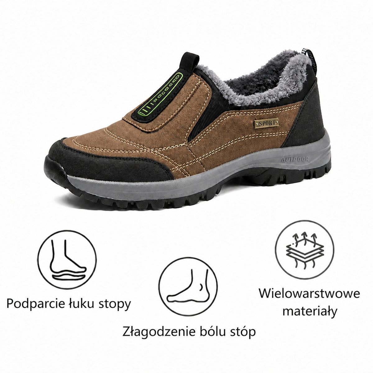 ⚡Ograniczona czasowo zniżka 50% — Ergonomiczne buty ortopedyczne — Ulgę w bólu stóp, pleców i stawów — Unisex