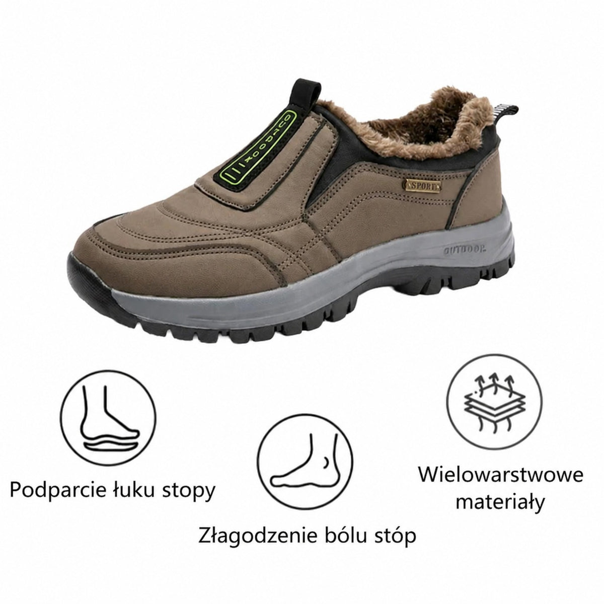 ⚡Ograniczona czasowo zniżka 50% — Ergonomiczne buty ortopedyczne — Ulgę w bólu stóp, pleców i stawów — Unisex