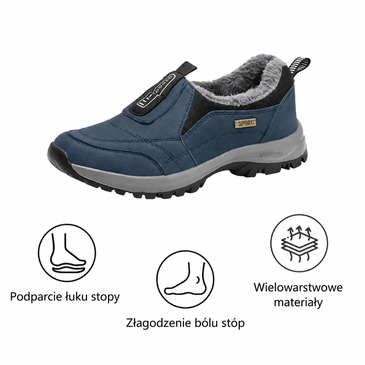 ⚡Ograniczona czasowo zniżka 50% — Ergonomiczne buty ortopedyczne — Ulgę w bólu stóp, pleców i stawów — Unisex