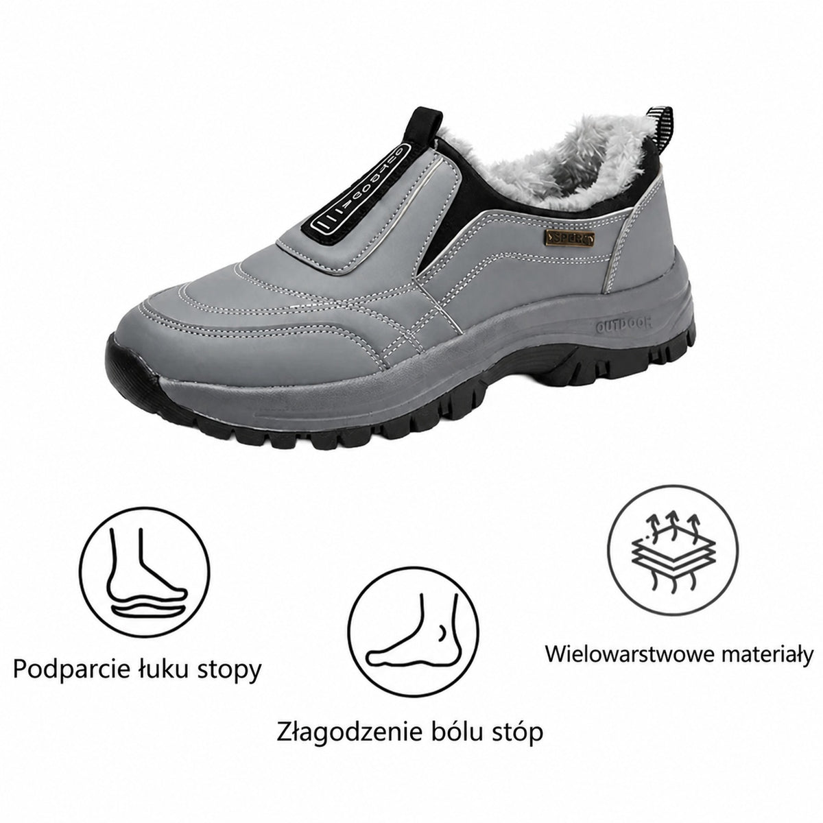 ⚡Ograniczona czasowo zniżka 50% — Ergonomiczne buty ortopedyczne — Ulgę w bólu stóp, pleców i stawów — Unisex