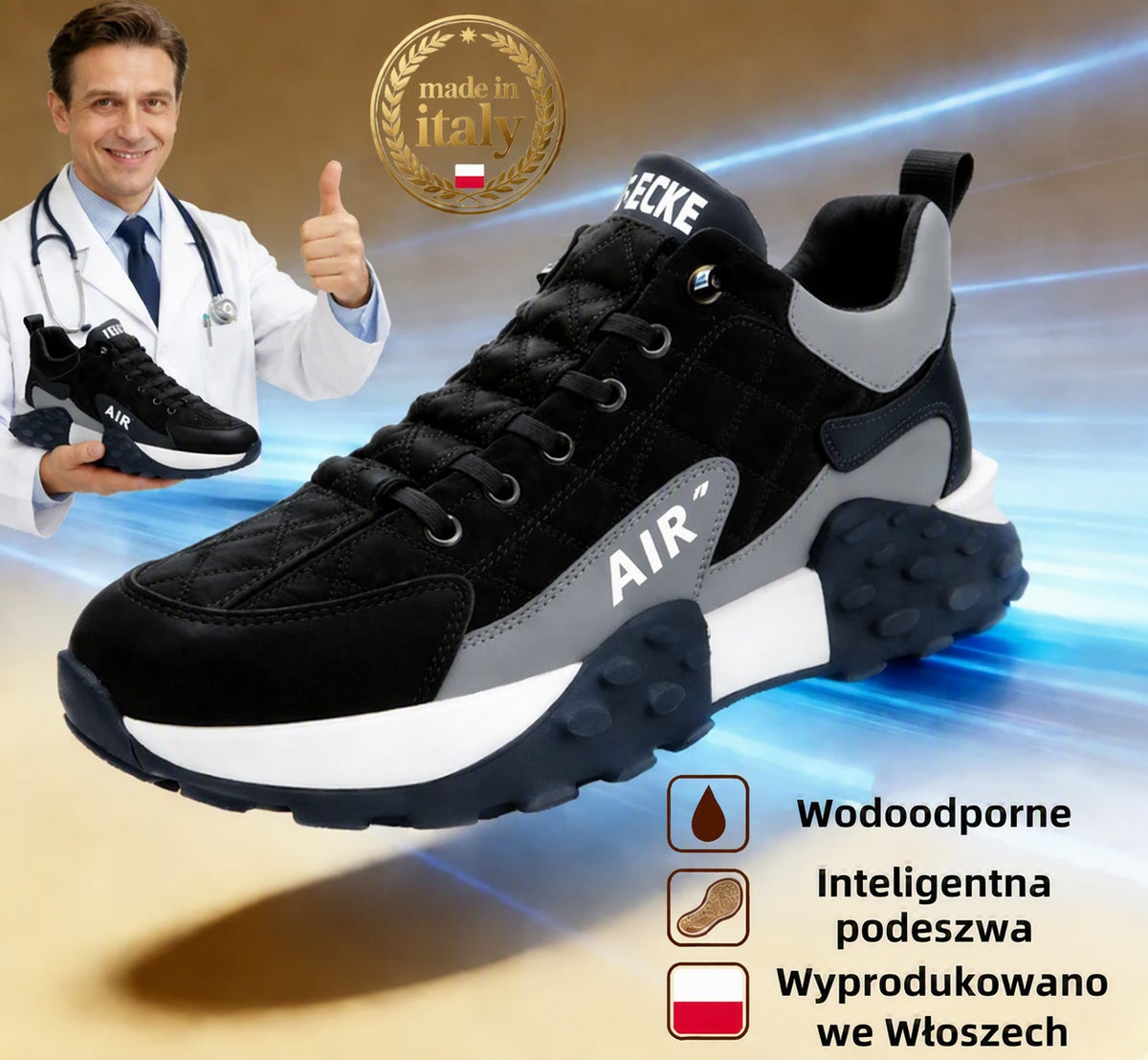 Rovefund® | Nowość na rynku – przez ograniczony czas za pół ceny. Ergonomiczna konstrukcja, doskonała amortyzacja i korekcja chodu.
