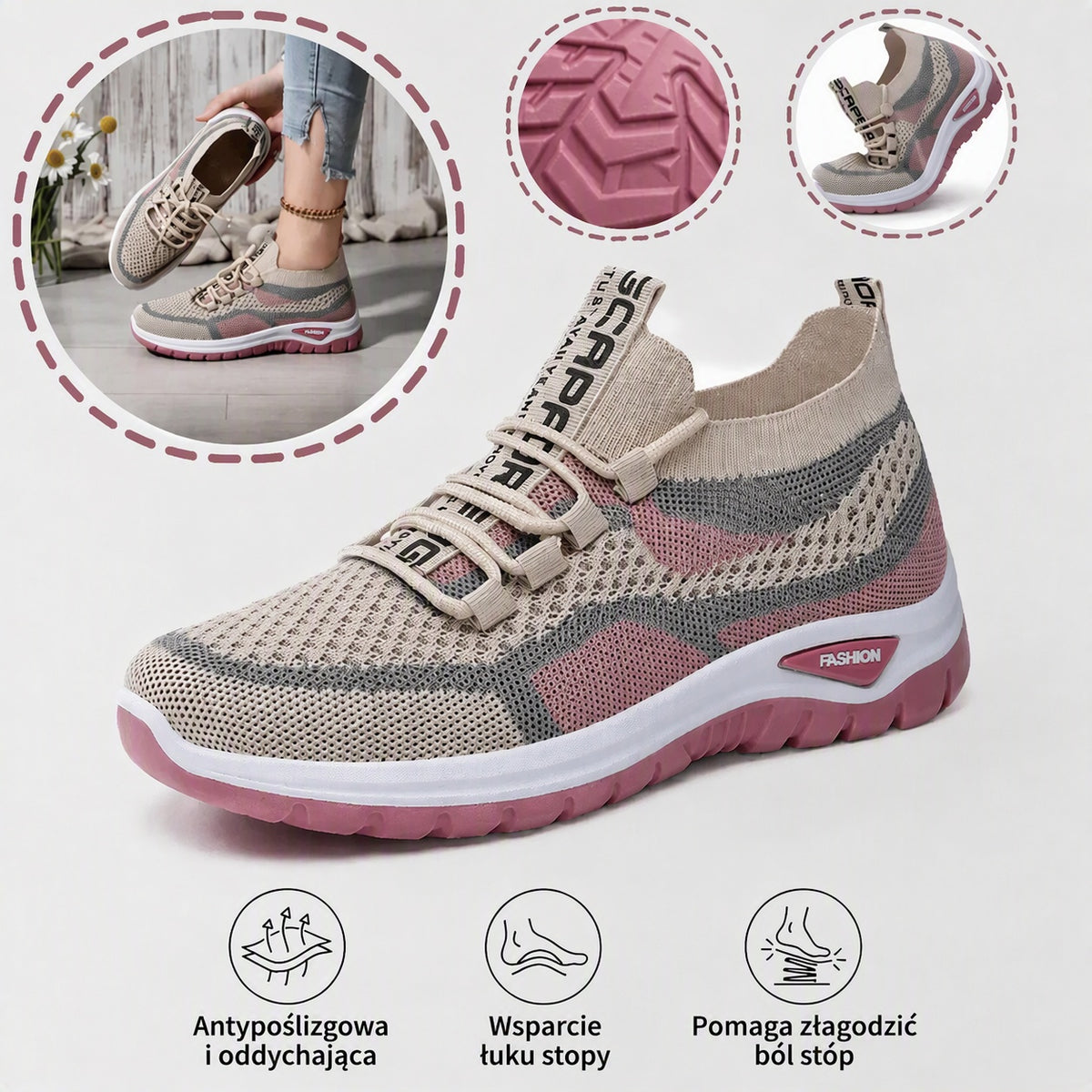 【🎁Ostatni dzień na 60% zniżki, nie przegap!】Ergonomiczne buty ortopedyczne z podparciem łuku stopy✅️, dzięki któremu chodzenie jest bezbolesne👞