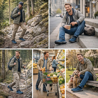 🔷50% zniżki dzisiaj – Nie przegap! ⬛Nowo zaprojektowane ortopedyczne buty zamszowe, miękkie, wygodne, wodoodporne i antypoślizgowe 🦶 Łagodzą ból stóp
