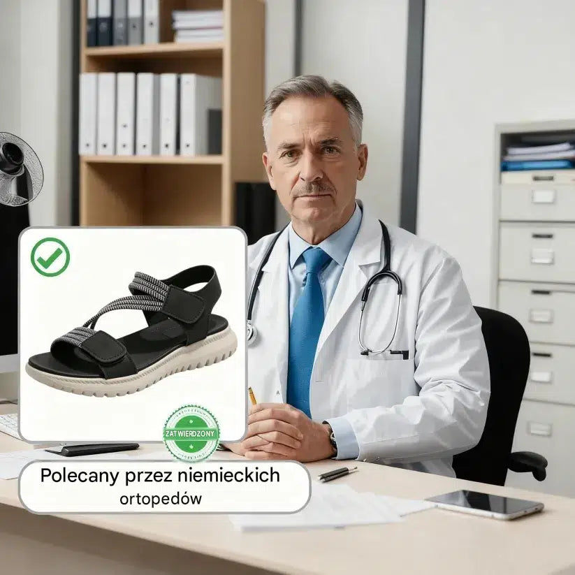 ⏰ Ostatni dzień z rabatem 60% – nie przegap okazji! ✅️ Wygodne sandały ze wsparciem łuku stopy – ergonomiczny design.