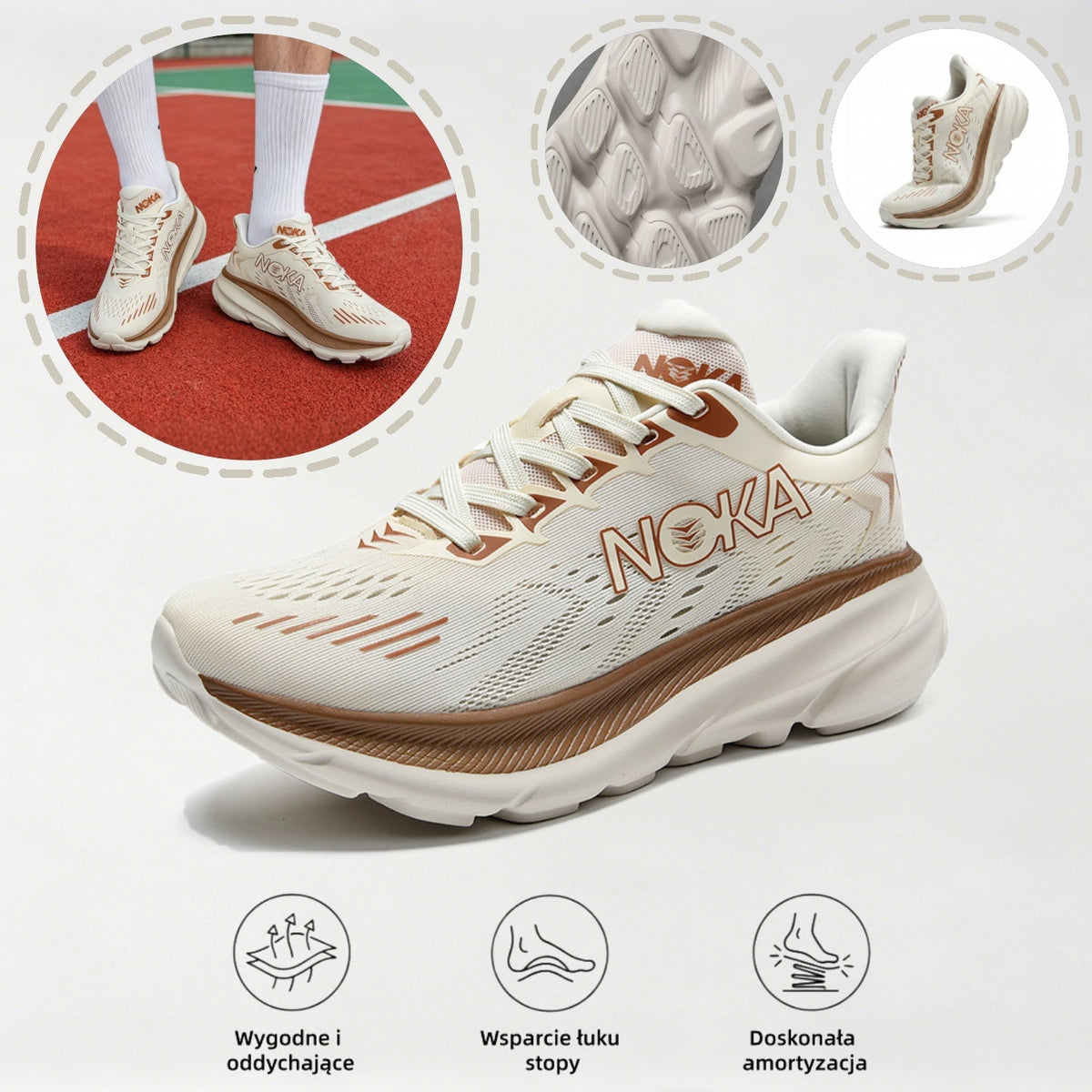 Buty ergonomiczne  Rovefund® | 👟 Idealne do codziennej aktywności | Konstrukcja z podparciem łuku stopy skutecznie redukuje zmęczenie.