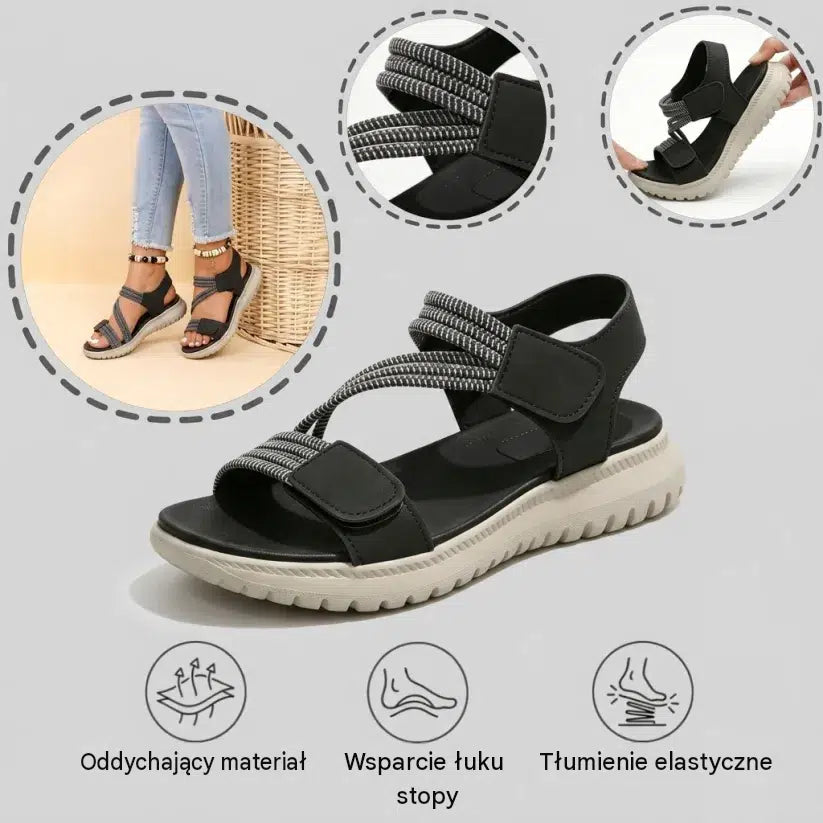 ⏰ Ostatni dzień z rabatem 60% – nie przegap okazji! ✅️ Wygodne sandały ze wsparciem łuku stopy – ergonomiczny design.