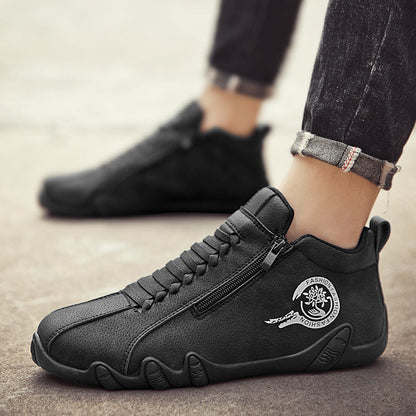 Męskie buty ortopedyczne Rovefund® | Wykonane z oryginalnej australijskiej skóry bydlęcej | Szyte ręcznie, wodoodporne i antypoślizgowe ✅ Wsparcie łuku stopy – wygodne chodzenie