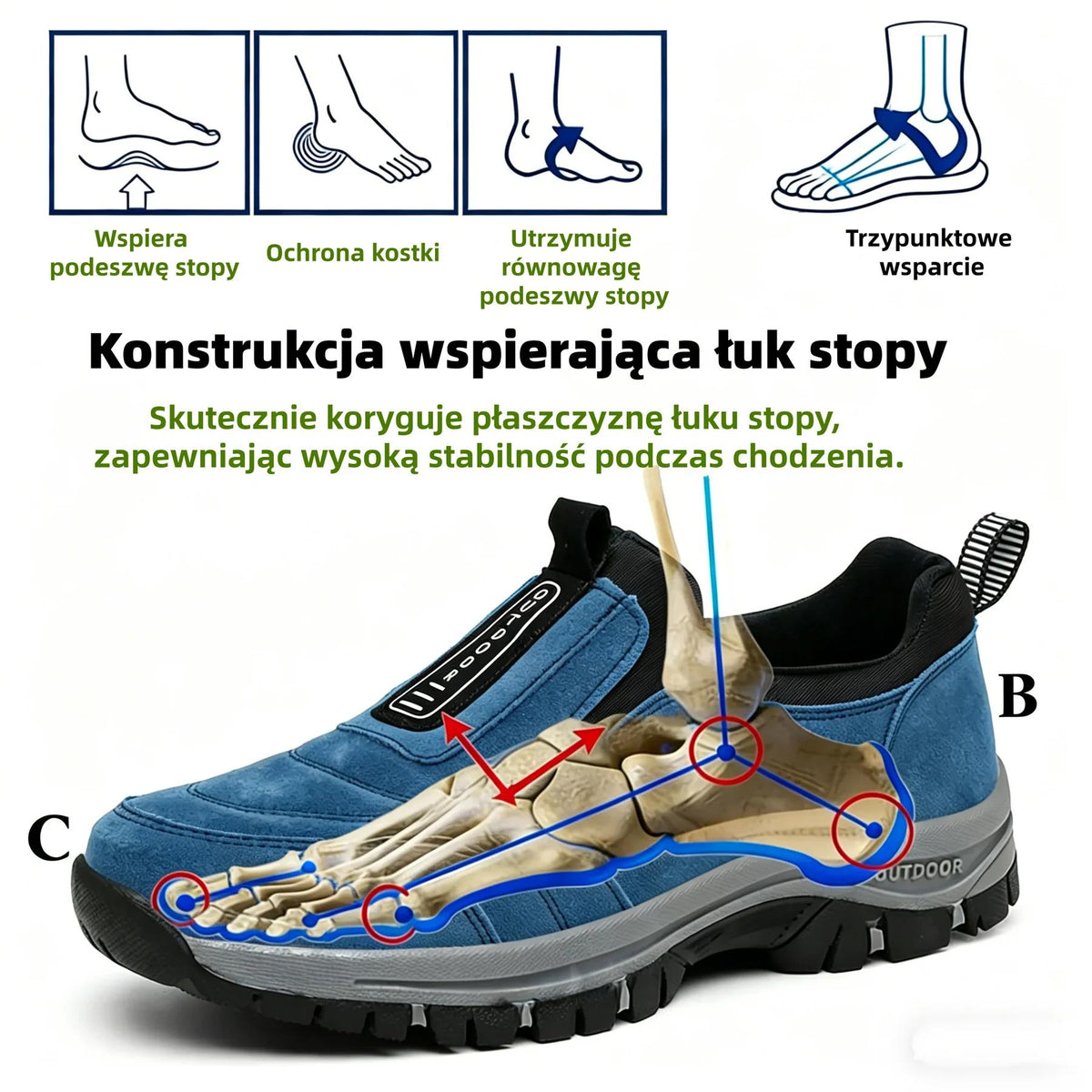 🔷50% zniżki dzisiaj – Nie przegap! ⬛Nowo zaprojektowane ortopedyczne buty zamszowe, miękkie, wygodne, wodoodporne i antypoślizgowe 🦶 Łagodzą ból stóp