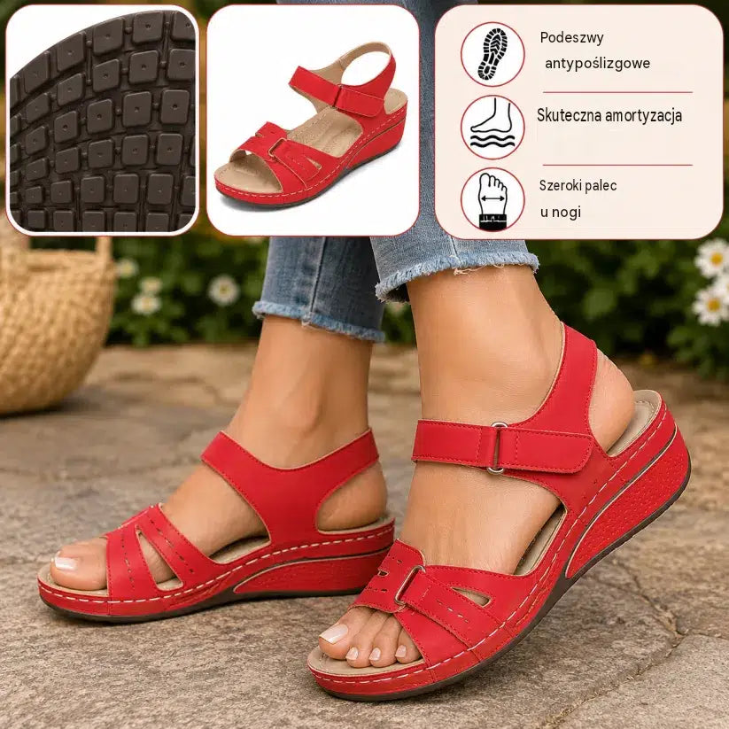 🔥Ograniczona czasowo zniżka 70% - Letnie sandały ortopedyczne - Ergonomiczna konstrukcja ✅100% bezbolesne chodzenie