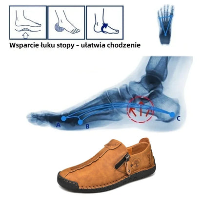 🎉Ostatni dzień! 50% zniżki! ✅ Buty ortopedyczne zaprojektowane specjalnie dla osób z problemami stóp, wykonane z australijskiej skóry cielęcej 👞 Zapewniają wsparcie łuku stopy i łagodzą ból pleców, stawów i stóp.