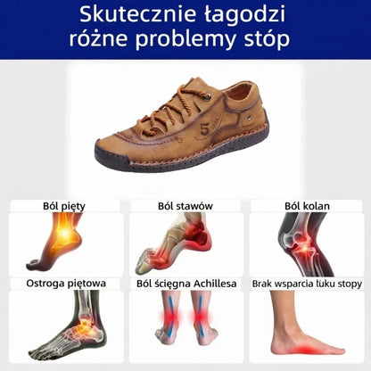 🔥 Oferta za pół ceny – tylko dzisiaj! Nie przegap okazji! Ortopedyczne buty z australijskiej skóry cielęcej ⏰ Ergonomiczna konstrukcja – zapewnia naturalne wsparcie łuku stopy 👞 Skutecznie łagodzą ból stóp