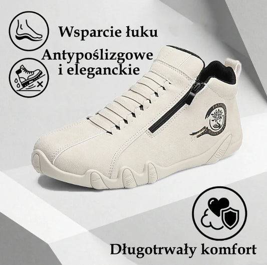 Męskie buty ortopedyczne Rovefund® | Wykonane z oryginalnej australijskiej skóry bydlęcej | Szyte ręcznie, wodoodporne i antypoślizgowe ✅ Wsparcie łuku stopy – wygodne chodzenie