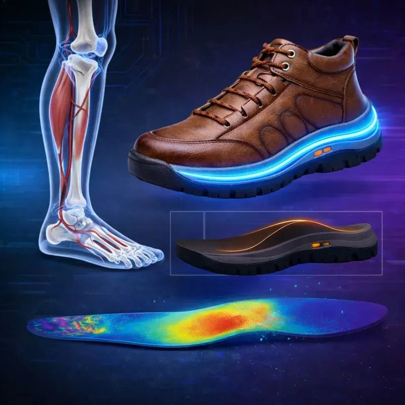 🔥50% zniżki dzisiaj — nie przegap! ⏰Ergonomicznie zaprojektowane buty ortopedyczne — ręcznie szyta skóra, konstrukcja z podparciem łuku stopy👞 z łatwością łagodzą ból stóp.