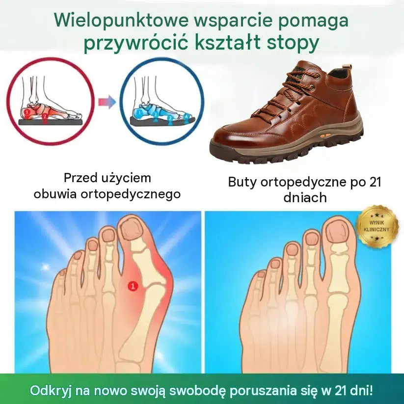 🔥50% zniżki dzisiaj — nie przegap! ⏰Ergonomicznie zaprojektowane buty ortopedyczne — ręcznie szyta skóra, konstrukcja z podparciem łuku stopy👞 z łatwością łagodzą ból stóp.