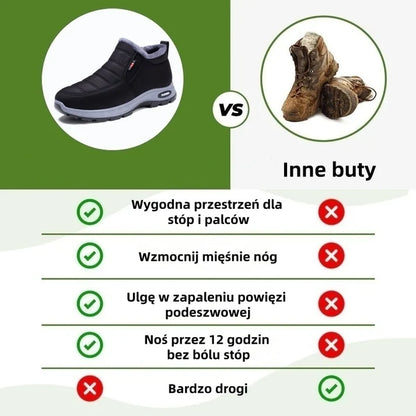 🎉Dzisiejsza oferta specjalna: 50% zniżki – nie przegap! ⏰Ergonomiczne, zimowe buty ortopedyczne łagodzące ból stóp, kolan i pleców – unisex