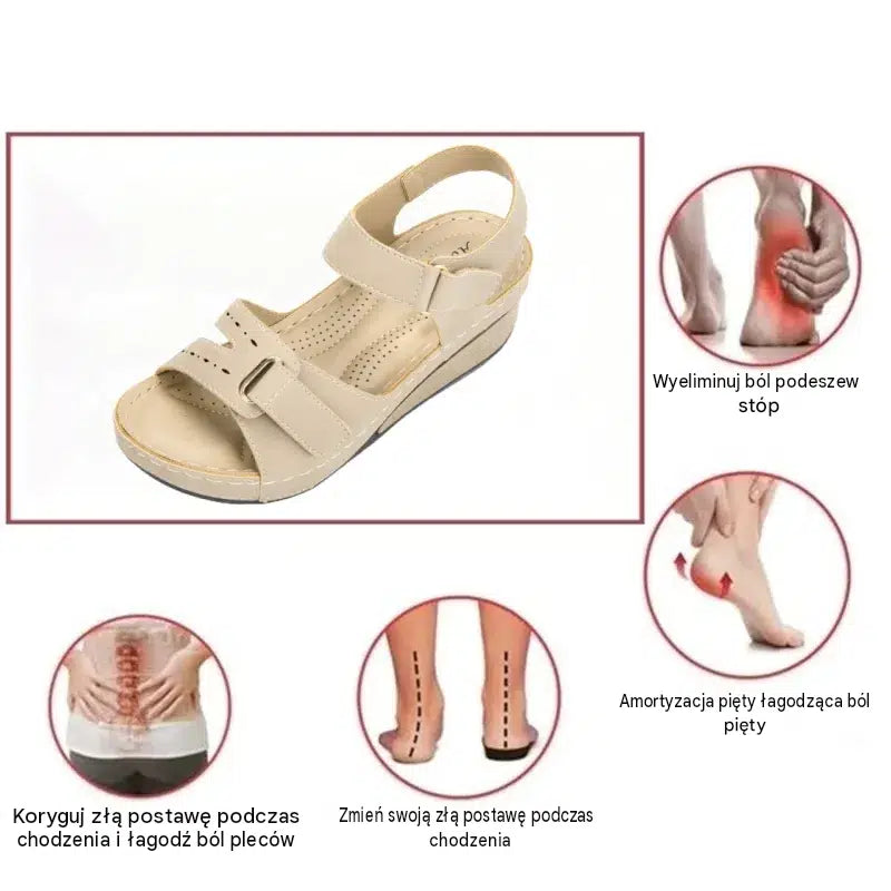 🔥Ograniczona czasowo zniżka 70% - Letnie sandały ortopedyczne - Ergonomiczna konstrukcja ✅100% bezbolesne chodzenie