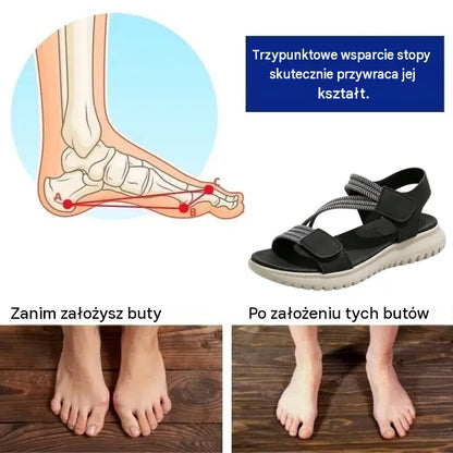 ⏰ Ostatni dzień z rabatem 60% – nie przegap okazji! ✅️ Wygodne sandały ze wsparciem łuku stopy – ergonomiczny design.