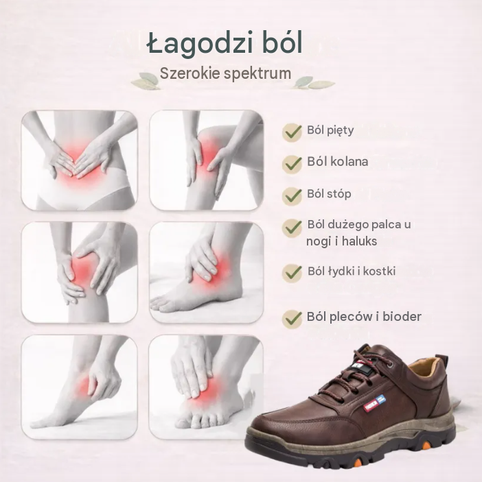 🔥 Ręcznie szyte włoskie skórzane buty ortopedyczne z podparciem kostki👣,Wygodne, wodoodporne i antypoślizgowe,✓ Nowa kolekcja na rok 2026