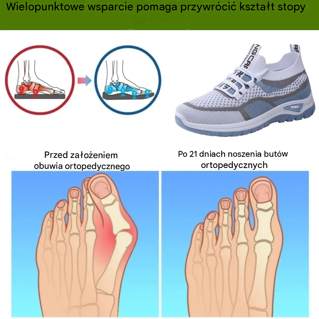 【🎁Ostatni dzień na 50% zniżki, nie przegap!】Ergonomiczne buty ortopedyczne z podparciem łuku stopy✅️, dzięki któremu chodzenie jest bezbolesne👞
