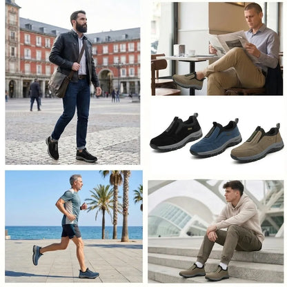 🔷50% zniżki dzisiaj – Nie przegap! ⬛Nowo zaprojektowane ortopedyczne buty zamszowe, miękkie, wygodne, wodoodporne i antypoślizgowe 🦶 Łagodzą ból stóp